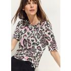 Cecil burn out print shirt vanilla white 321514