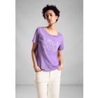 Street One tekst shirt lilac 321684 35840
