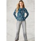 Cecil print shirt charcoal grey 322258 36135