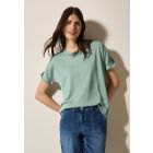 Cecil shirt met glitter sage green 322682 16246