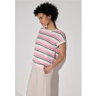 Street One streep shirt moonstone sand 322700 3626