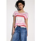 Street One streep shirt glory red 322702 36278