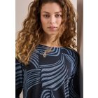 Cecil print shirt universal blue 322763 35512