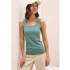Cecil katoenen basis top jewel green 322819 16917