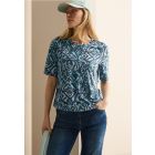 Cecil print shirt universal blue 322935 35512
