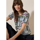 Cecil print shirt alabaster white 323119 32259