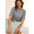 Cecil glitter shirt frog grey 323350 16718