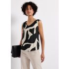 Street One print top whale tail grey 323361 25931