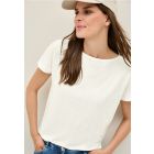 Cecil structuur shirt vanilla white 323524 13474
