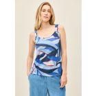Cecil fijn brei print top urban navy 323541 36715