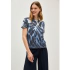 Cecil print shirt urban dark blue 323716 36831