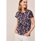 Cecil print shirt murberry red 323718 36900