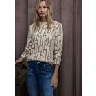 Street One zachte print trui beige 324397 26351