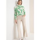 Cecil zacht print shirt bamboo green 324415 27385