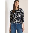 Cecil print sweatshirt universal blue 324560 25512