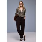 Street One print jersey blouse earth 324572 27516