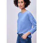 Street One knopen shirt bonnet blue 324632 17453