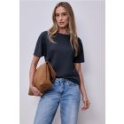 Street One boothals shirt shadow navy 324783 17502