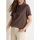 Cecil structuur shirt macchiato brown 324809 27493