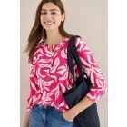 Cecil print shirt beetroot pink 324814 37492