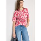 Cecil print shirt beetroot pink 324820 37492