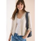 Cecil openvallend vest pearl beige 325030 16504