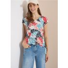 Cecil print top alabaster white 325443 32259