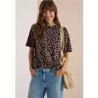Cecil panter print shirt creamy mocha 325690 27766
