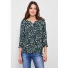 Cecil print blouse easy khaki 343843 24684