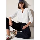 Cecil linnen blouse white 345359 10000