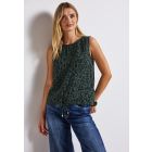 Street One katoenen blouse mid green 345605 26619