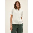 Cecil structuur blouse vanilla wihte 345828 13474