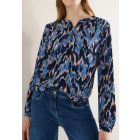 Cecil print blouse cloud blue 346355 37410