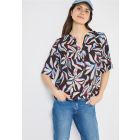 Cecil print blouse macchiato brown 346452 37493