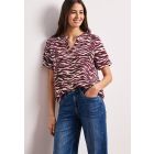 Street One print blouse rose 346579 37731