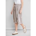 Street One satijnlook rok sand beige 361438 15437