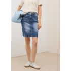 Cecil denim rok mid blue wash 361775 10281