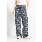 Cecil print broek vanilla white 377519 33474