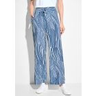Cecil print broek soft light blue 377612 35877