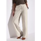 Street One wijde linnen broek sand 378739 16269