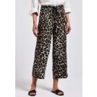 Street One 7/8 animal print broek black 379189 300