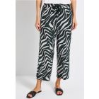 Street One 7/8 print broek pine green 379189 36618