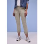Street One cargo broek beige washed 380152 17629