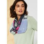 Cecil ronde print sjaal night sy blue 571930 34077-A