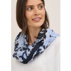 Cecil print sjaal urban dark blue 572876 36831-A