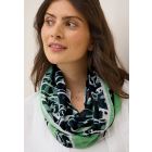 Cecil print sjaal ink green 572876 36834-A