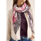 Cecil vierkante print sjaal eggplant red 572936 36-A