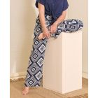 FOS Amsterdam print broek navy 7377