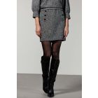 Tramontana tweed rok black C10-13-201