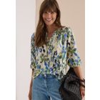 Cecil viscose print blouse beige 346804 37763